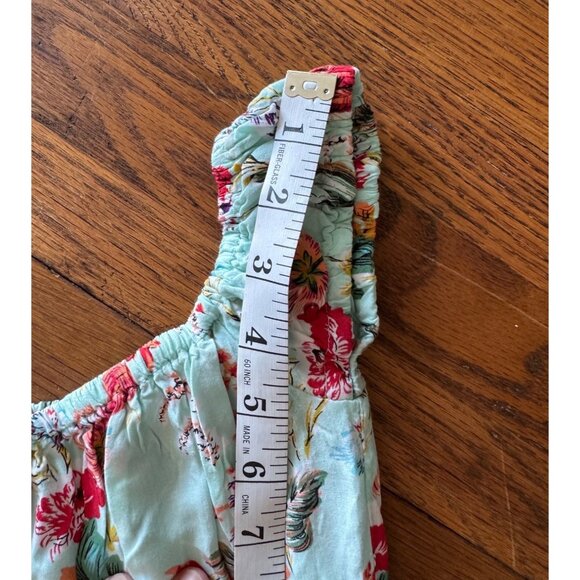 Abel the Label Dress M Floral Maxi Smocked Waist Square Neckline Anthropologie - Picture 11 of 11